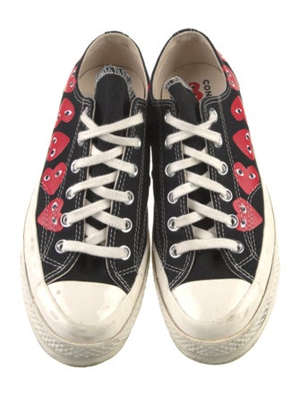 Comme des Garçons Play x Converse Canvas Printed Sneakers