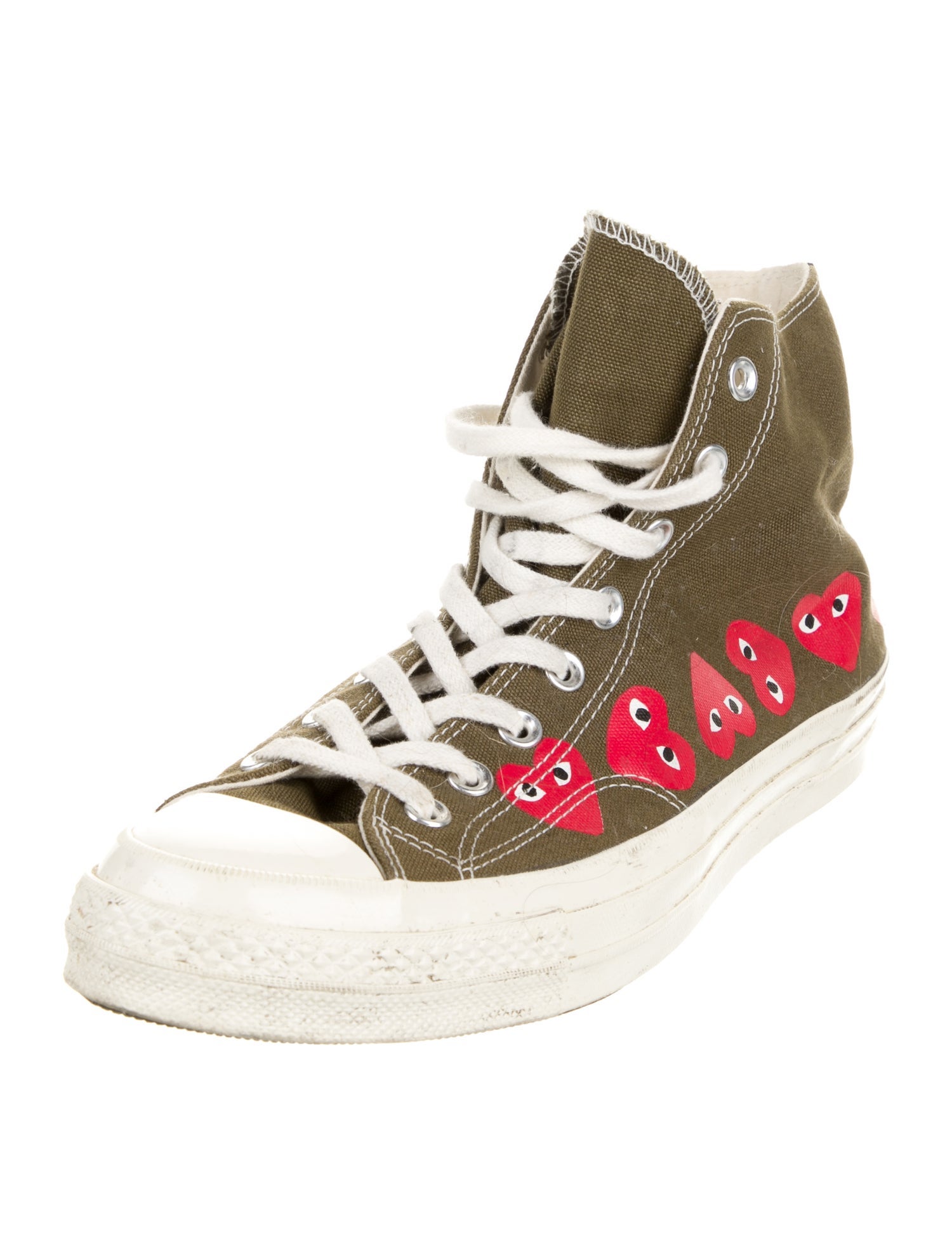Comme des Garçons Play x Converse Canvas Printed Sneakers