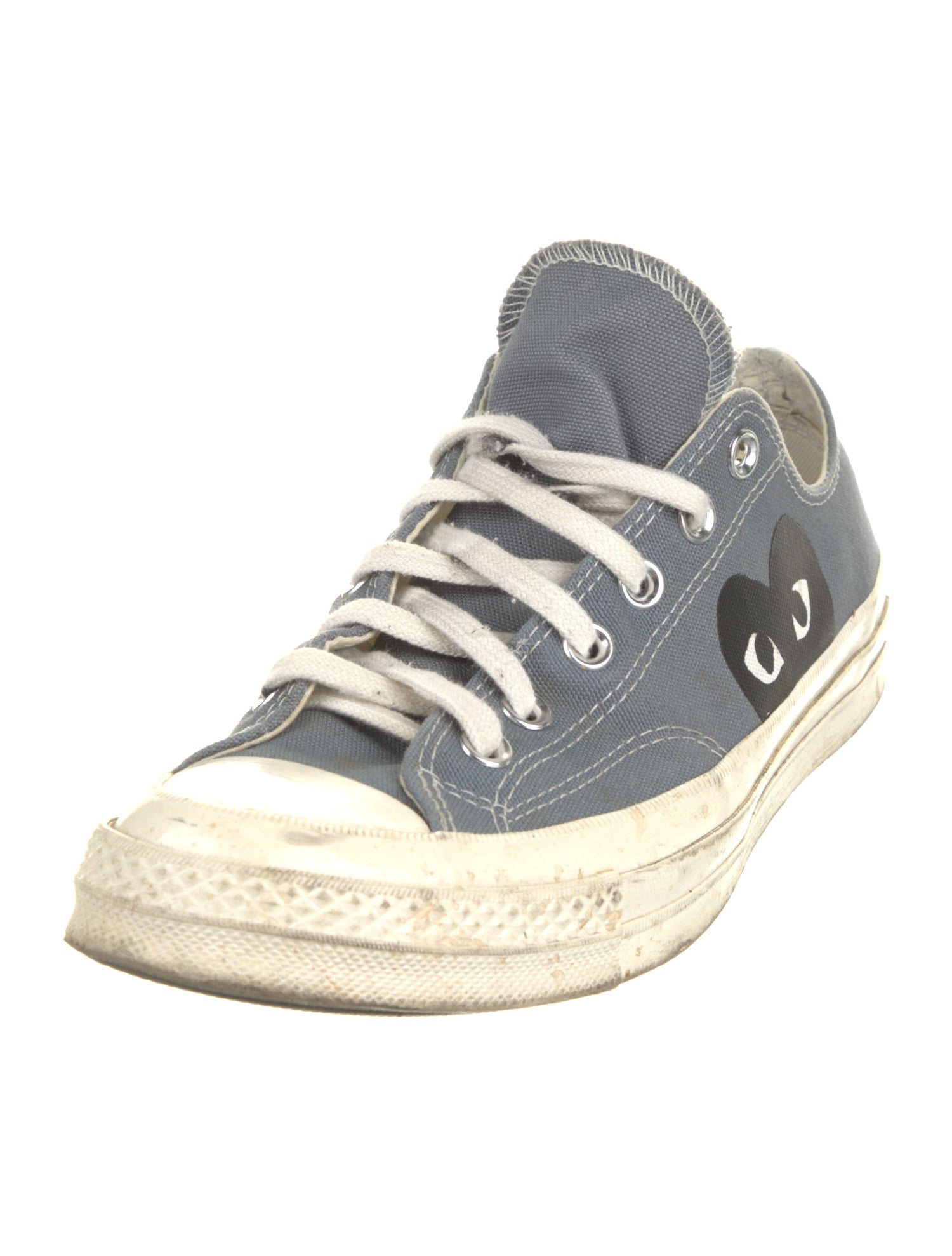 Comme des Garçons Play x Converse Canvas Colorblock Pattern Sneakers