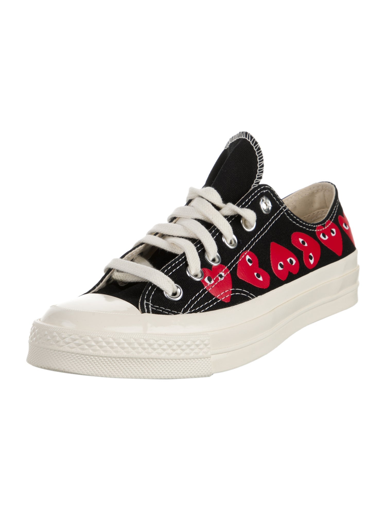Comme des Garçons Play x Converse Canvas Printed Sneakers