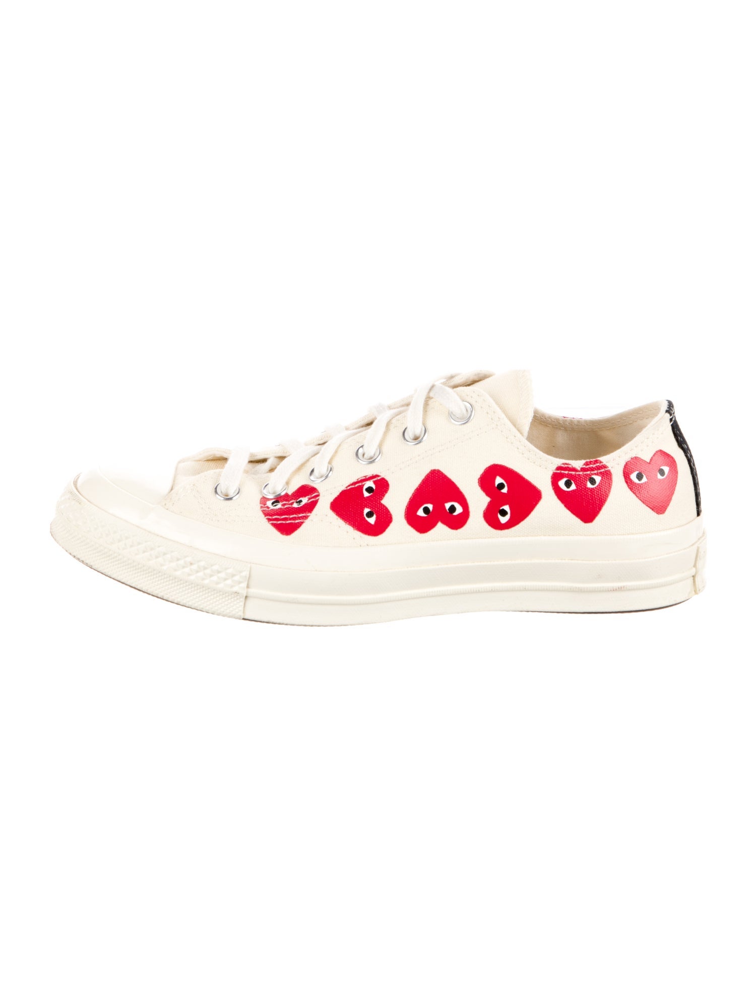 Comme des Garçons Play x Converse Canvas Printed Sneakers