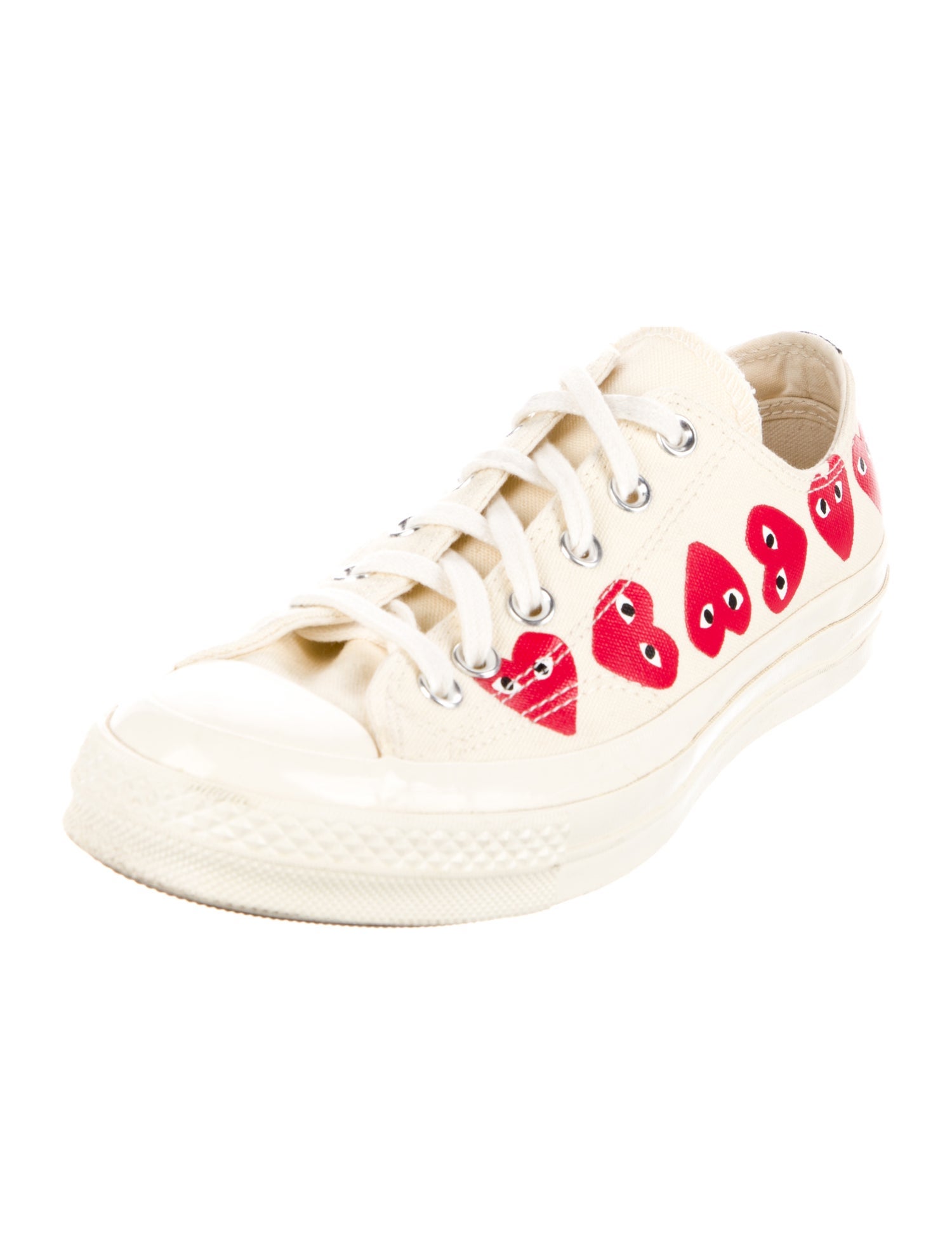 Comme des Garçons Play x Converse Canvas Printed Sneakers