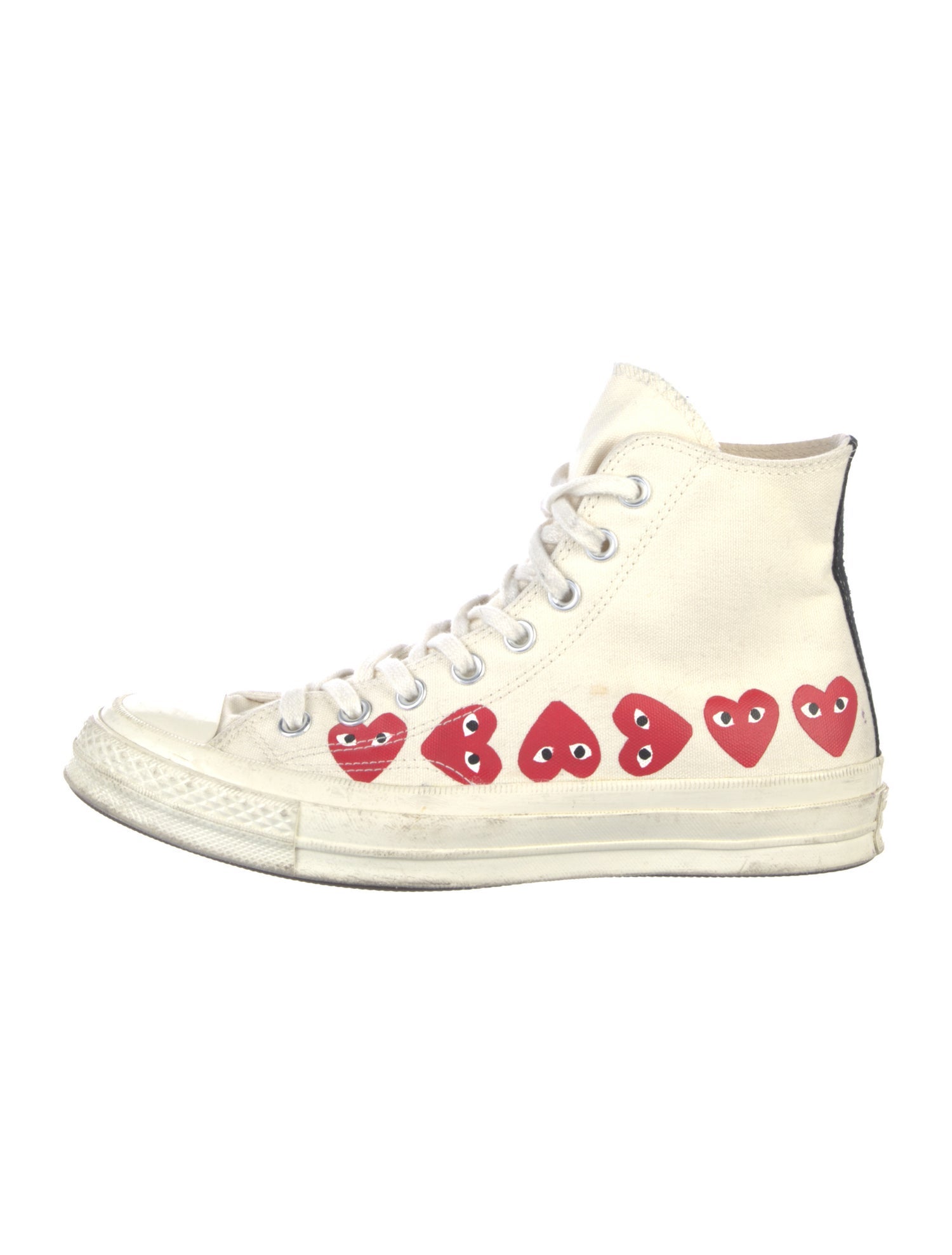 Comme des Garçons Play x Converse Canvas Printed Sneakers
