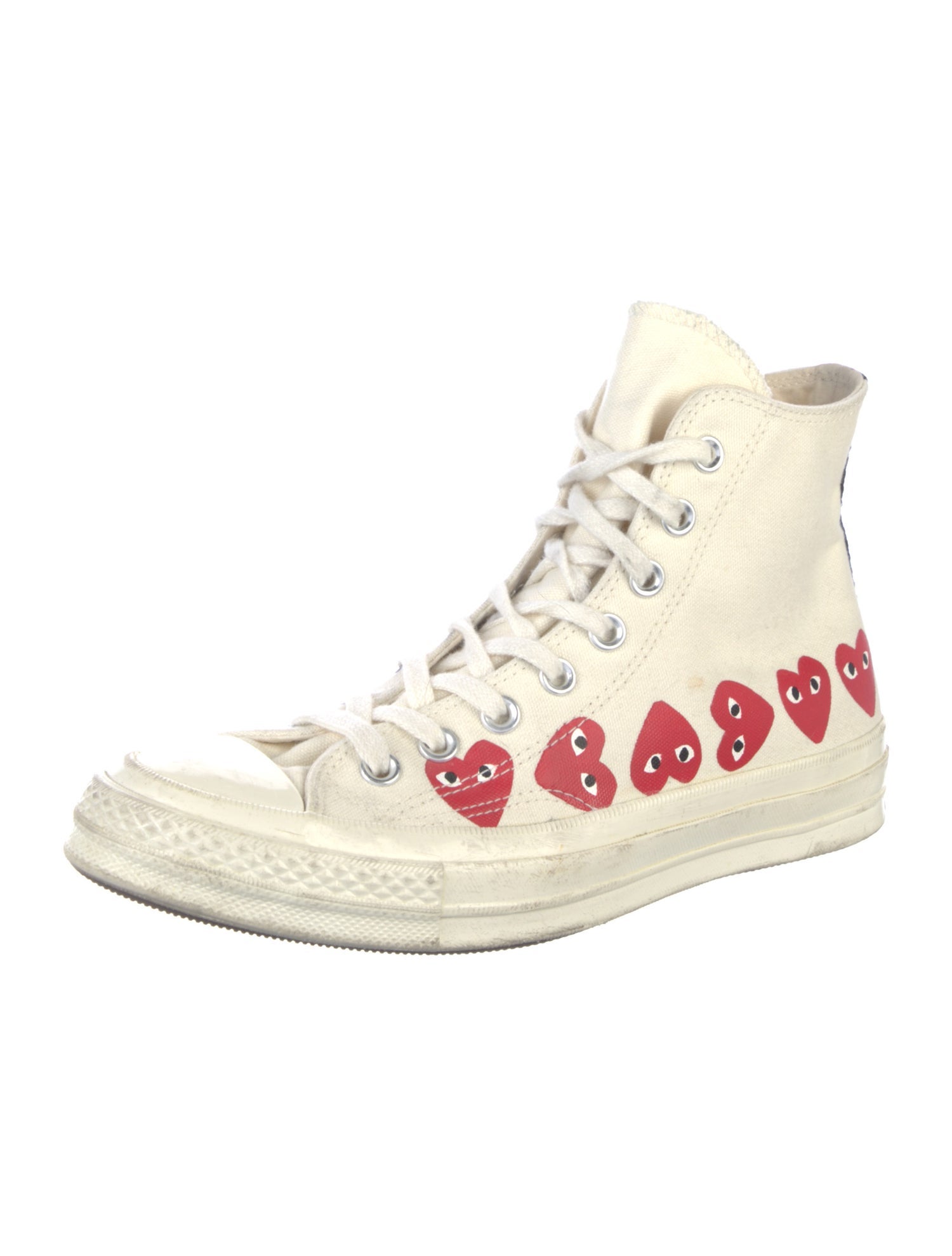 Comme des Garçons Play x Converse Canvas Printed Sneakers