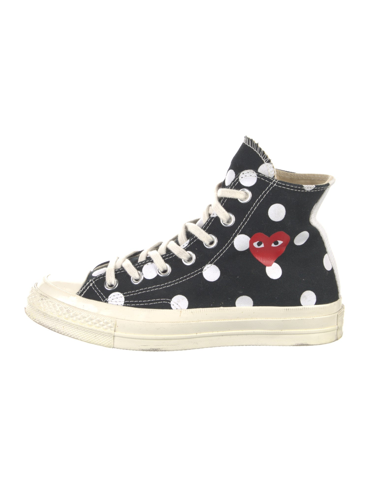Comme des Garçons Play x Converse Canvas Polka Dot Print Sneakers