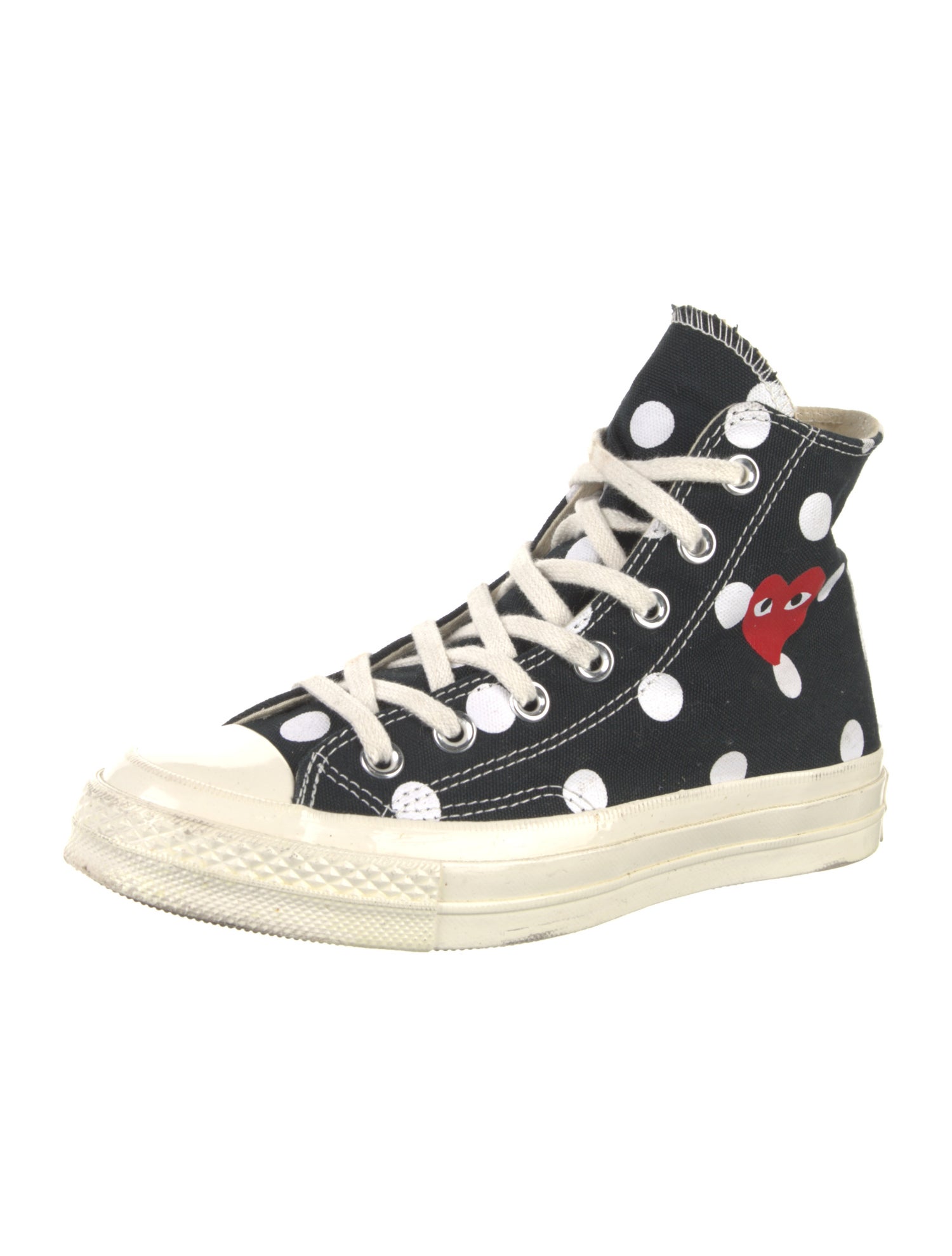 Comme des Garçons Play x Converse Canvas Polka Dot Print Sneakers