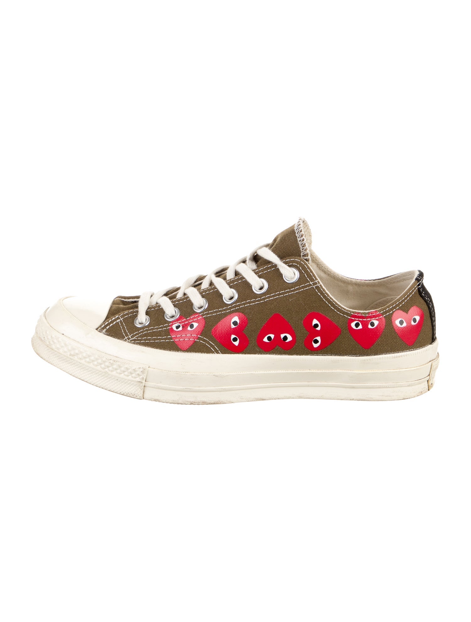 Comme des Garçons Play x Converse Canvas Printed Sneakers