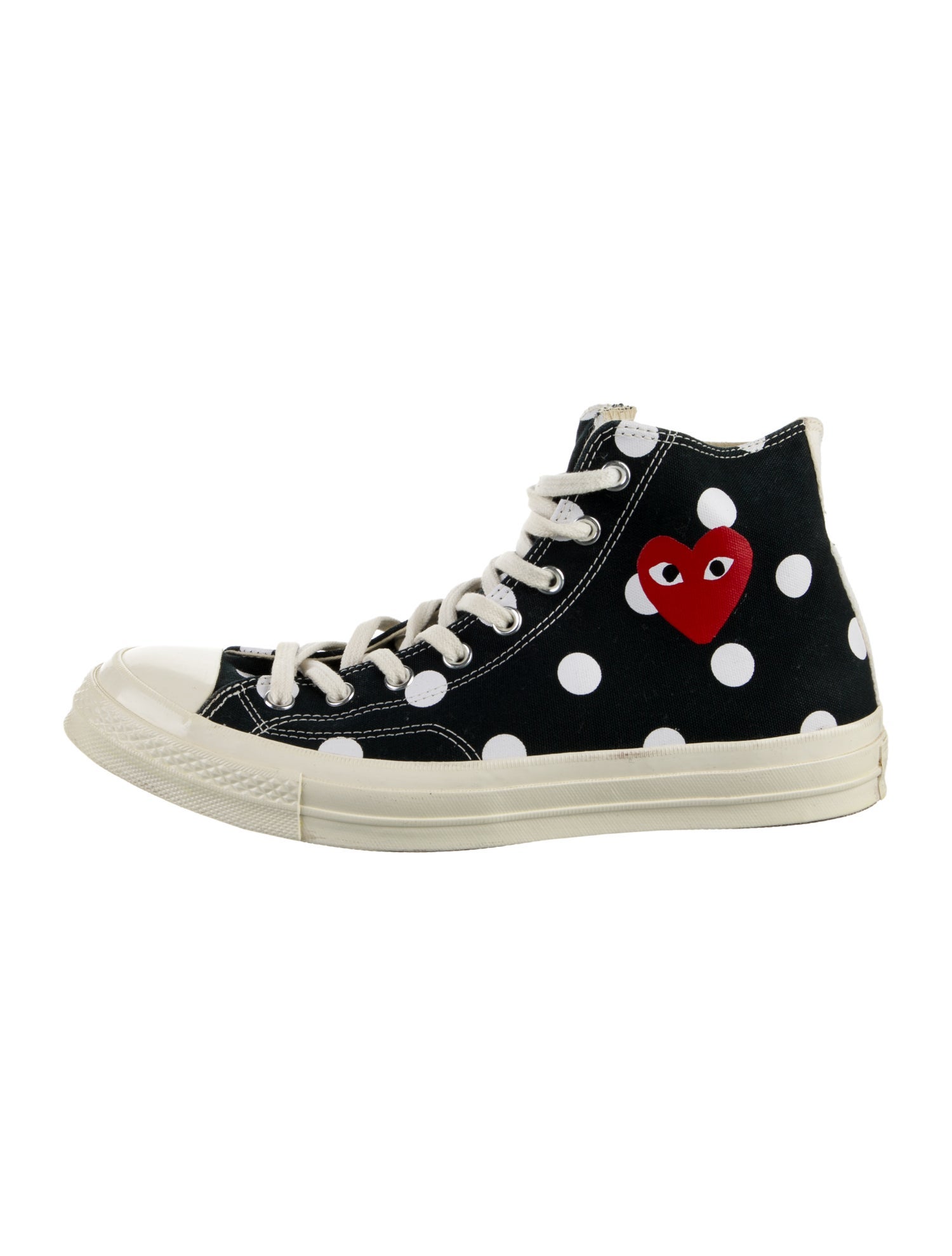 Comme des Garçons Play x Converse Canvas Polka Dot Print Sneakers