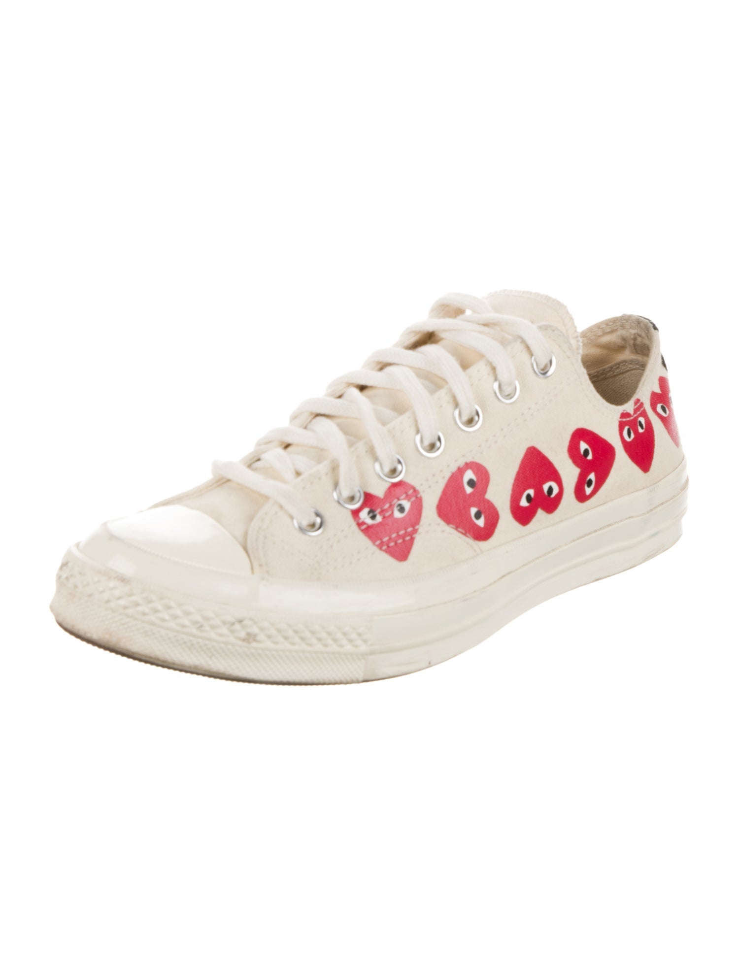 Comme des Garçons Play x Converse Canvas Printed Sneakers