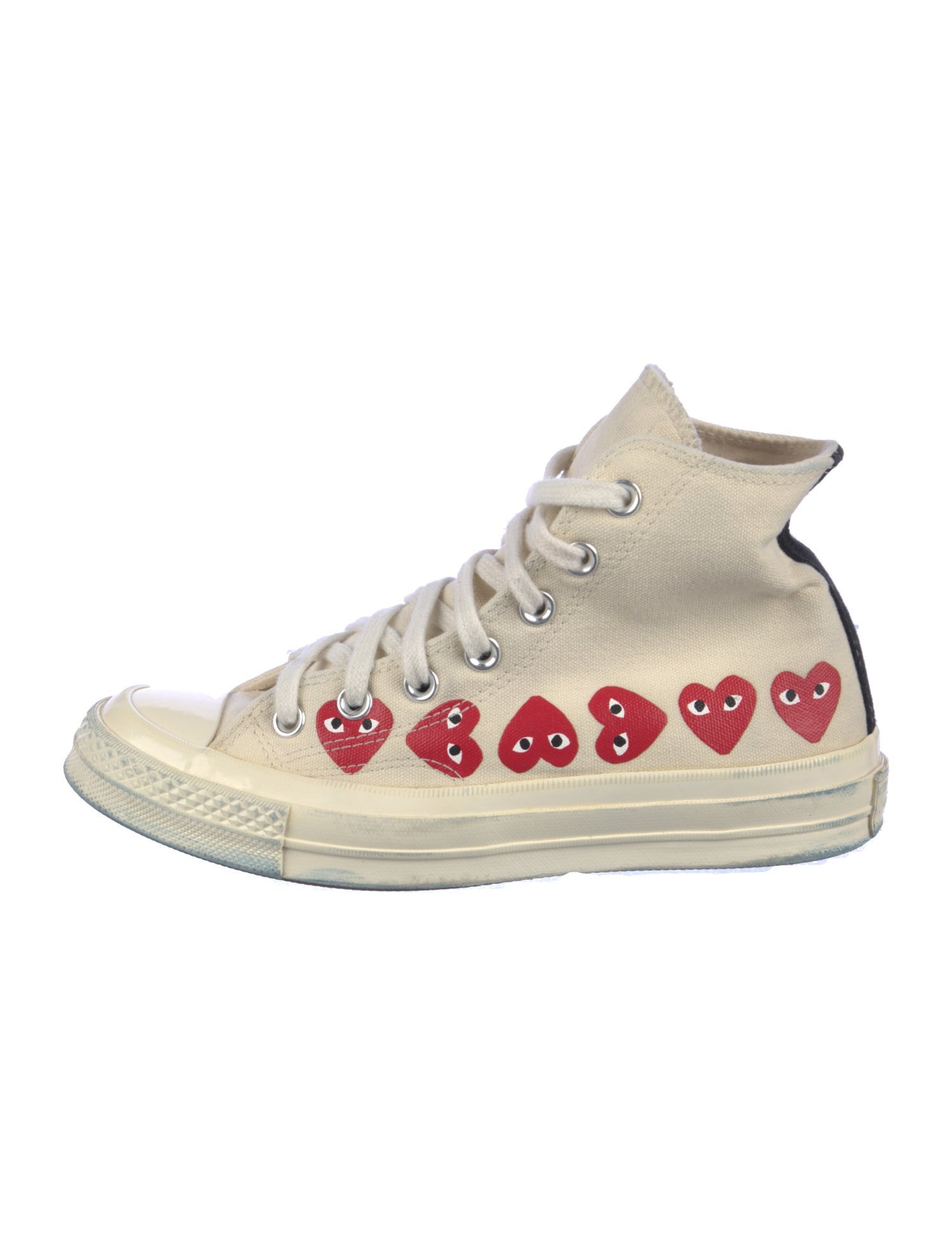 Comme des Garçons Play x Converse Canvas Printed Sneakers