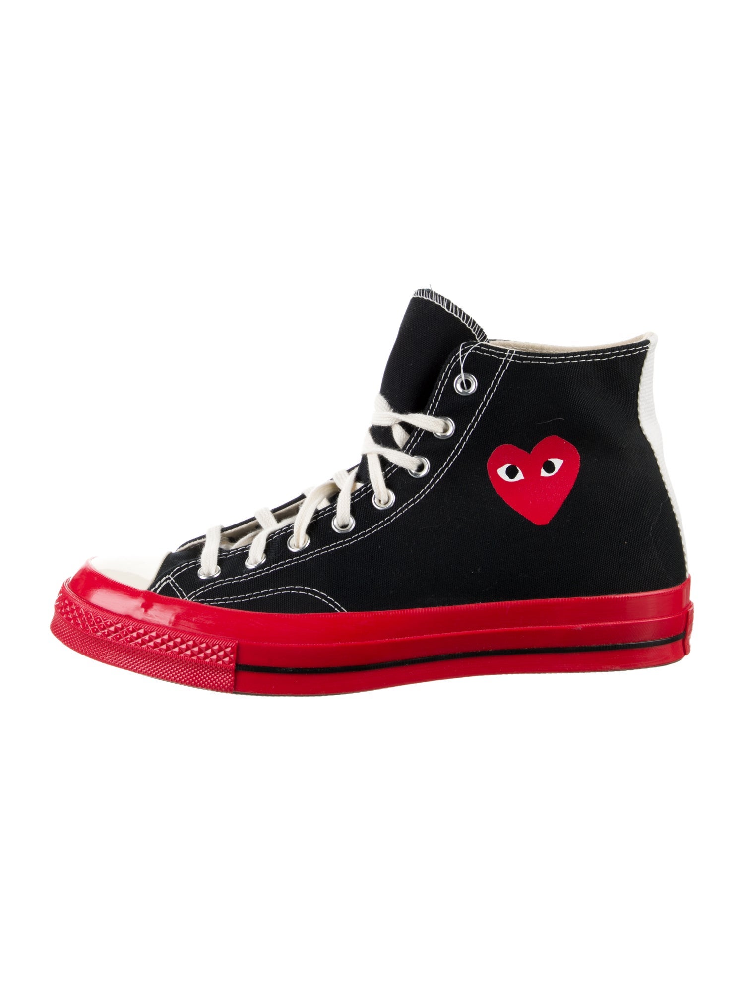 Comme des Garçons Play x Converse Canvas Colorblock Pattern Sneakers