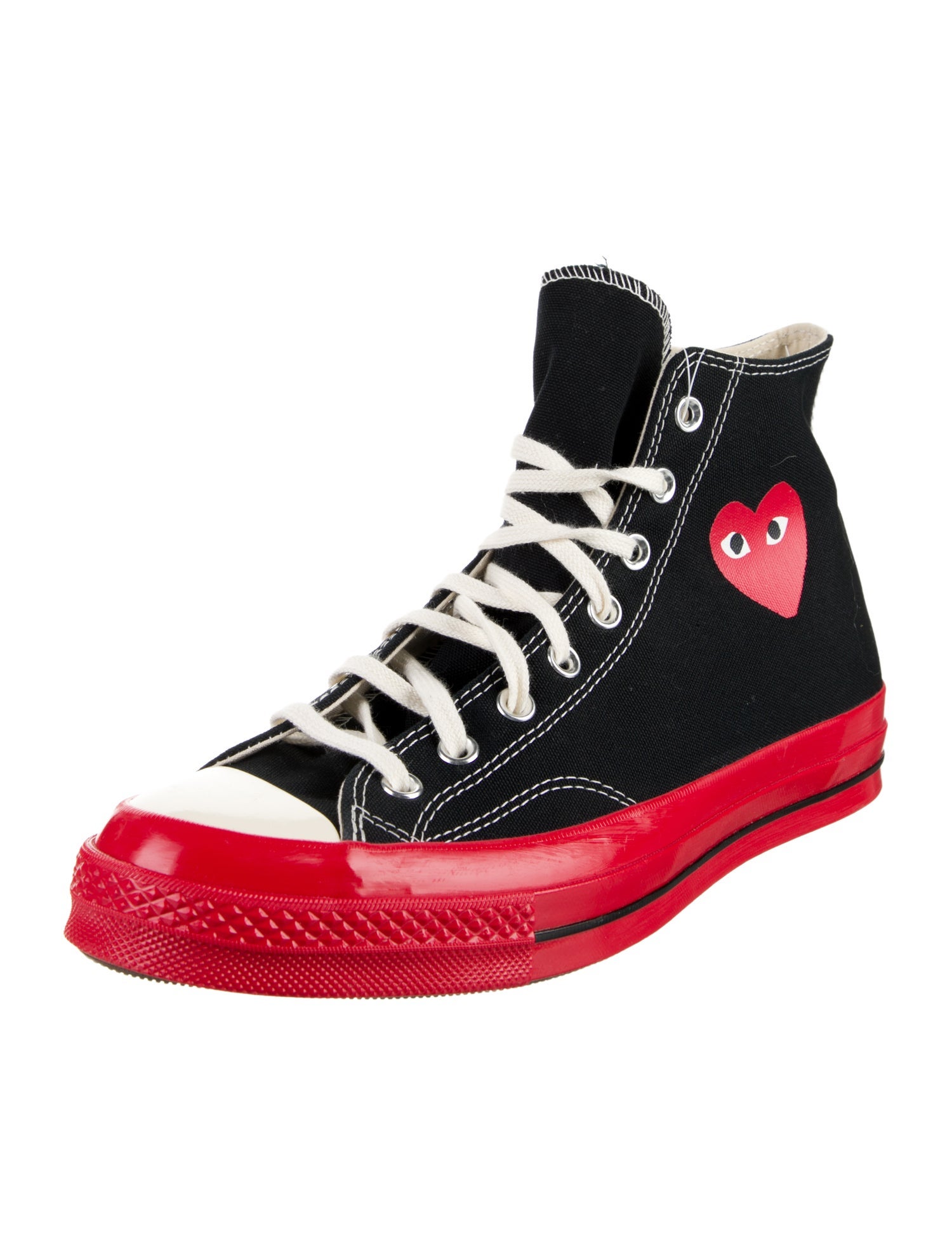 Comme des Garçons Play x Converse Canvas Colorblock Pattern Sneakers