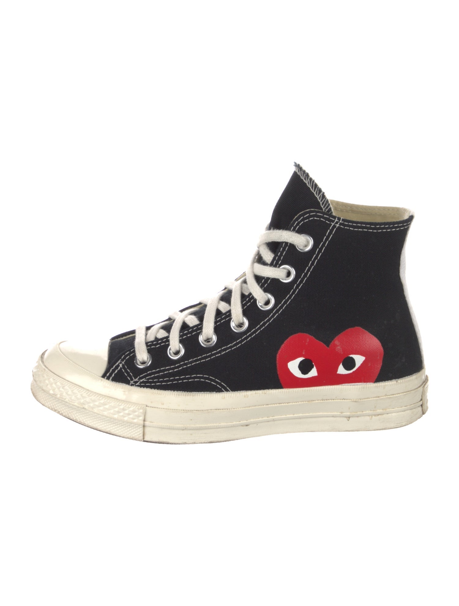 Comme des Garçons Play x Converse Canvas Colorblock Pattern Sneakers