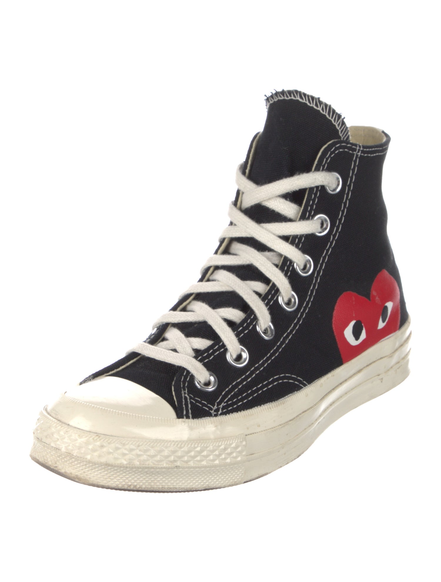 Comme des Garçons Play x Converse Canvas Colorblock Pattern Sneakers
