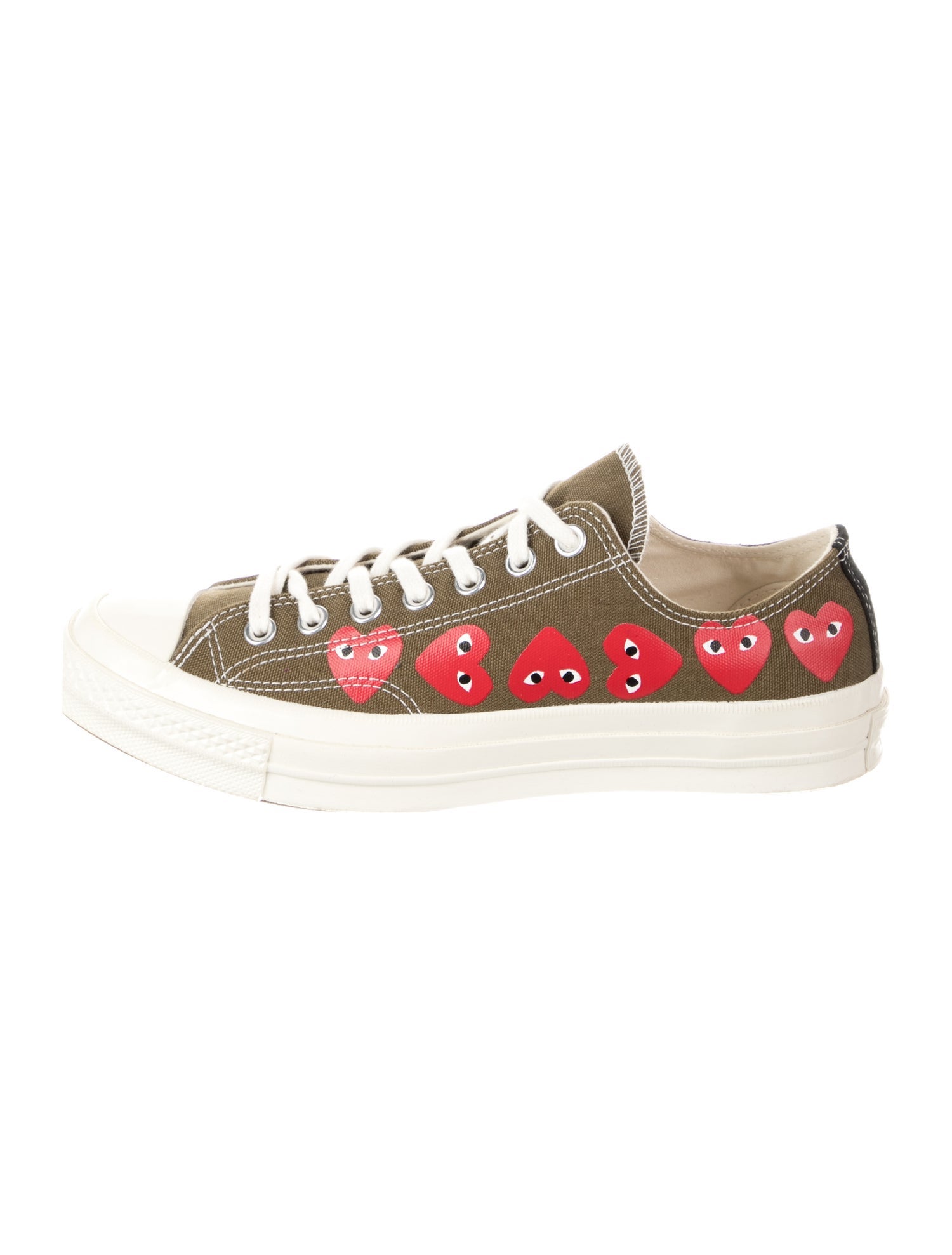 Comme des Garçons Play x Converse Canvas Printed Sneakers