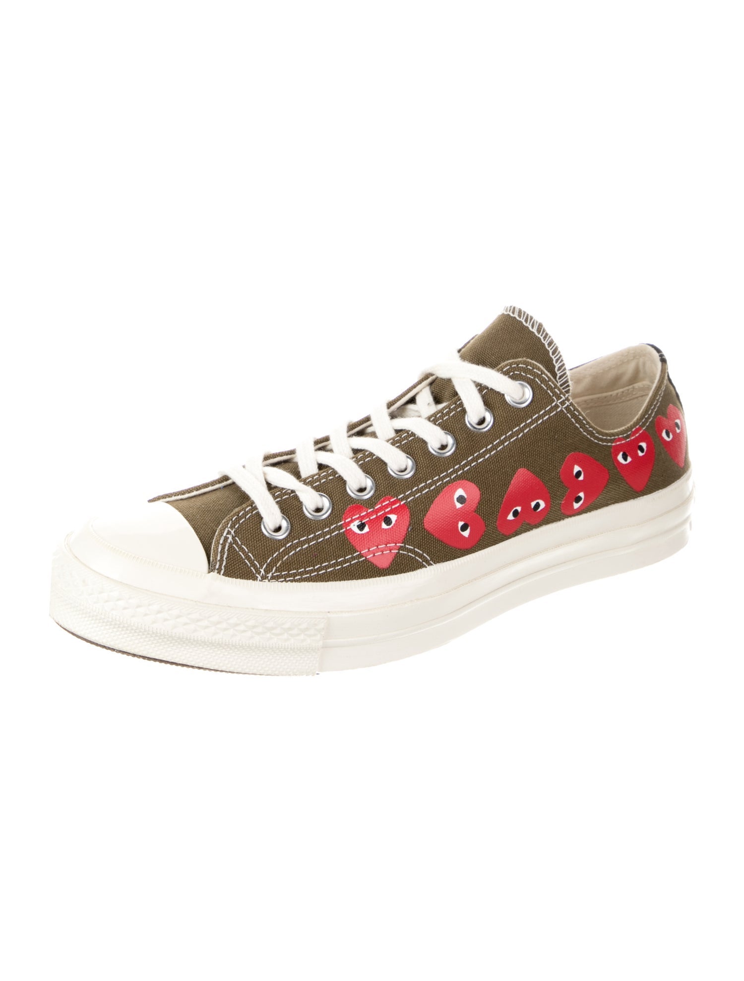 Comme des Garçons Play x Converse Canvas Printed Sneakers