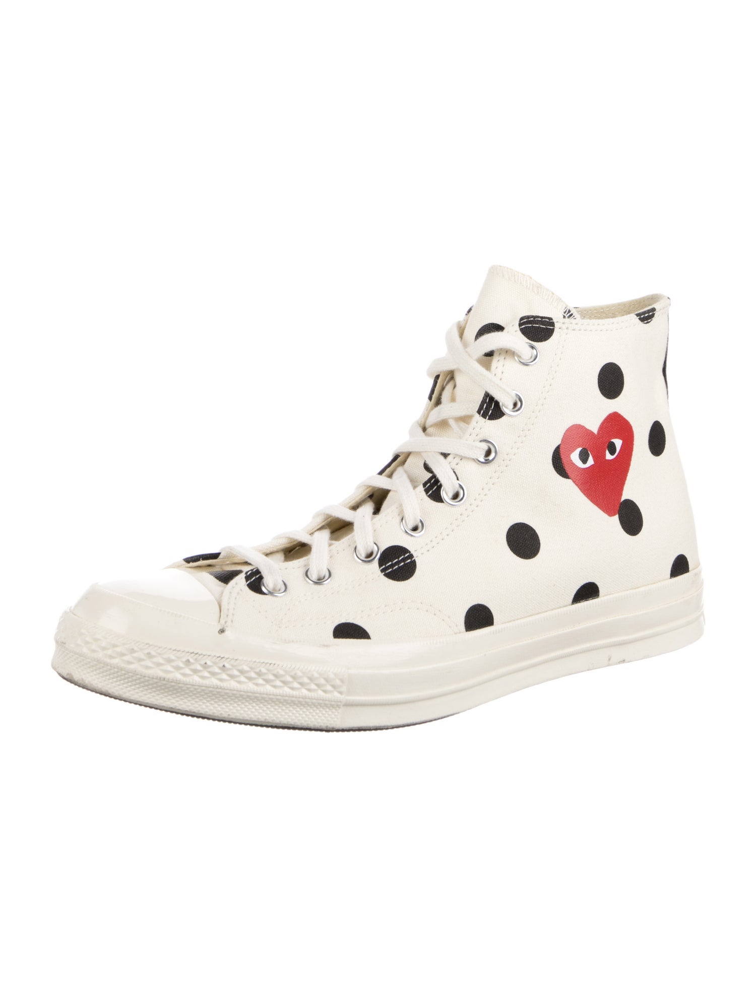 Comme des Garçons Play x Converse Canvas Printed Sneakers