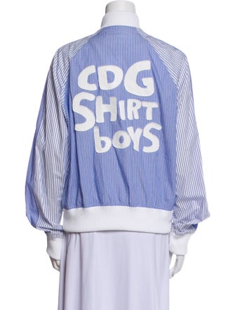 Comme des Garçons SHIRT Boys Boys Striped Bomber Jacket