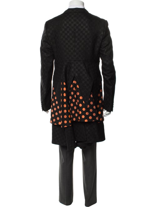Comme des Garçons Homme Plus Wool Polka Dot Print Overcoat