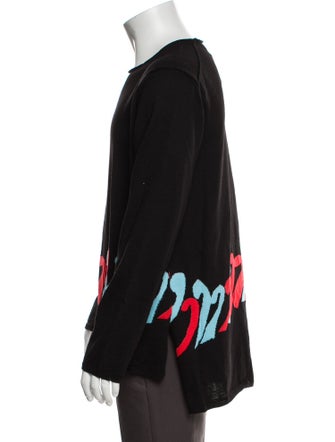Comme des Garçons Homme Plus Graphic Print Crew Neck Pullover