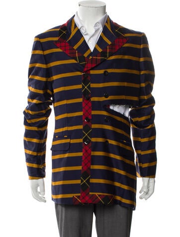 Comme des Garçons Homme Plus Outerwear Wool Striped Jacket L