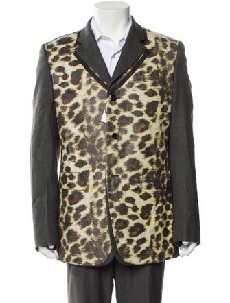 Comme des Garçons Homme Plus Wool Animal Print Blazer