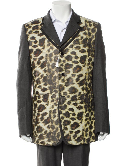 Comme des Garçons Homme Plus Wool Animal Print Blazer