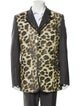 Comme des Garçons Homme Plus Wool Animal Print Blazer