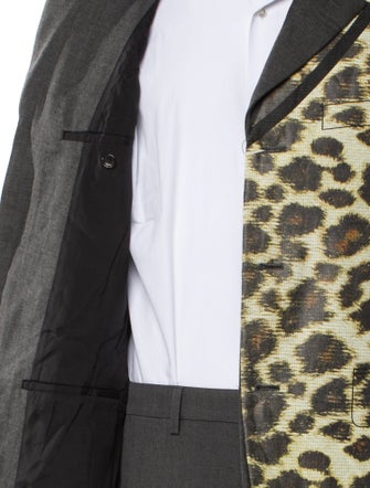 Comme des Garçons Homme Plus Wool Animal Print Blazer