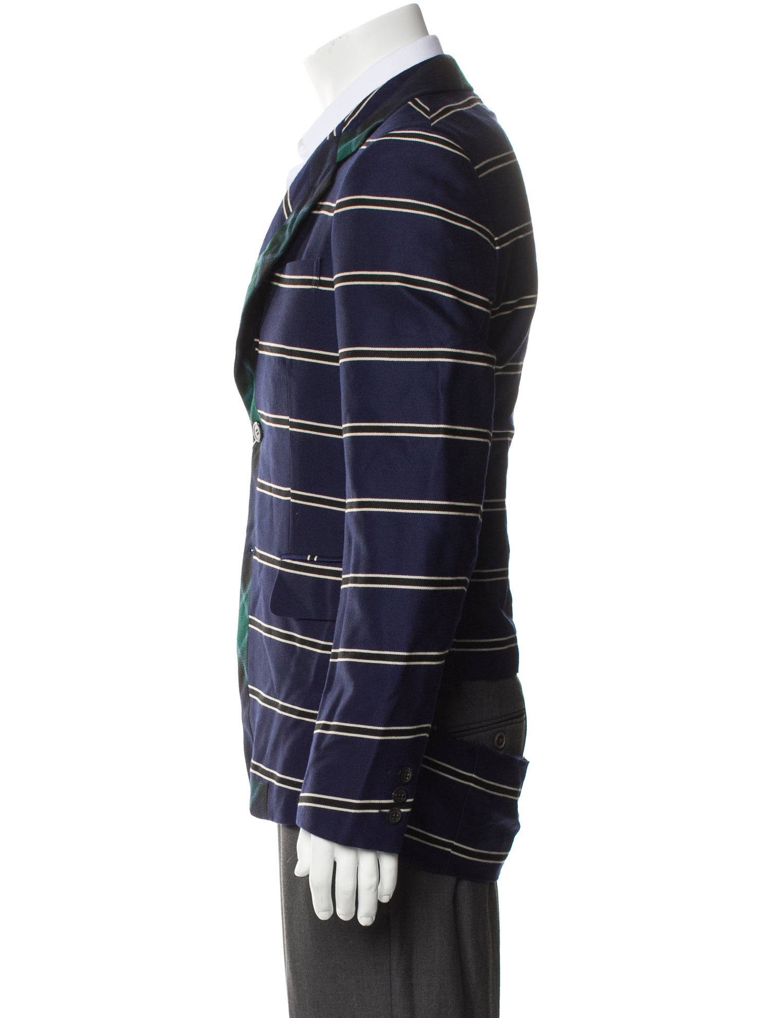 Comme des Garçons Homme Plus Wool Striped Blazer