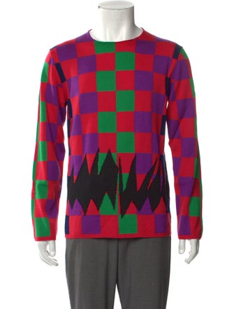 Comme des Garçons Homme Plus Wool Plaid Print Pullover