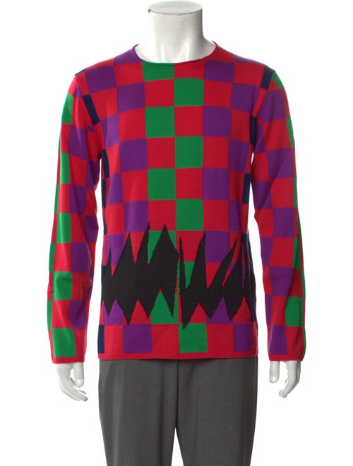 Comme des Garçons Homme Plus Wool Plaid Print Pullover