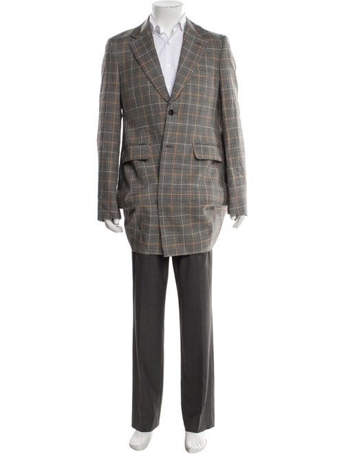 Comme des Garçons Homme Plus Wool Plaid Print Blazer
