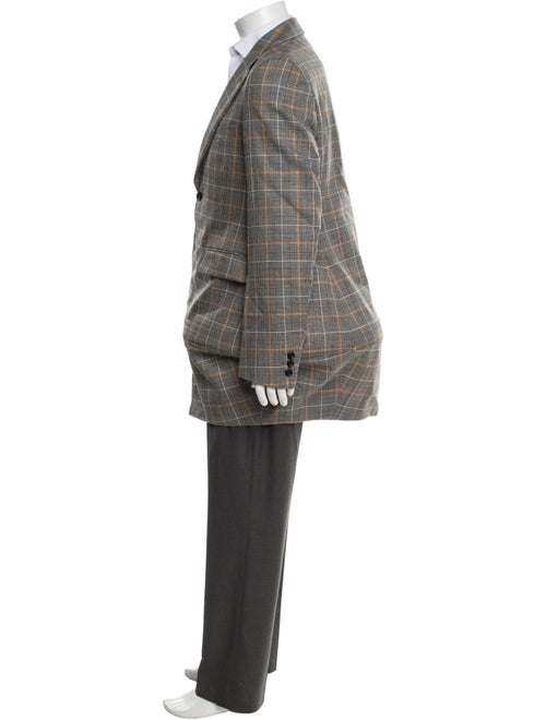 Comme des Garçons Homme Plus Wool Plaid Print Blazer