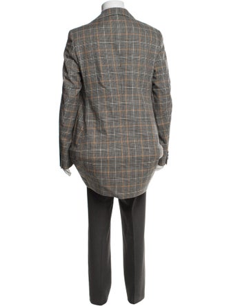 Comme des Garçons Homme Plus Wool Plaid Print Blazer