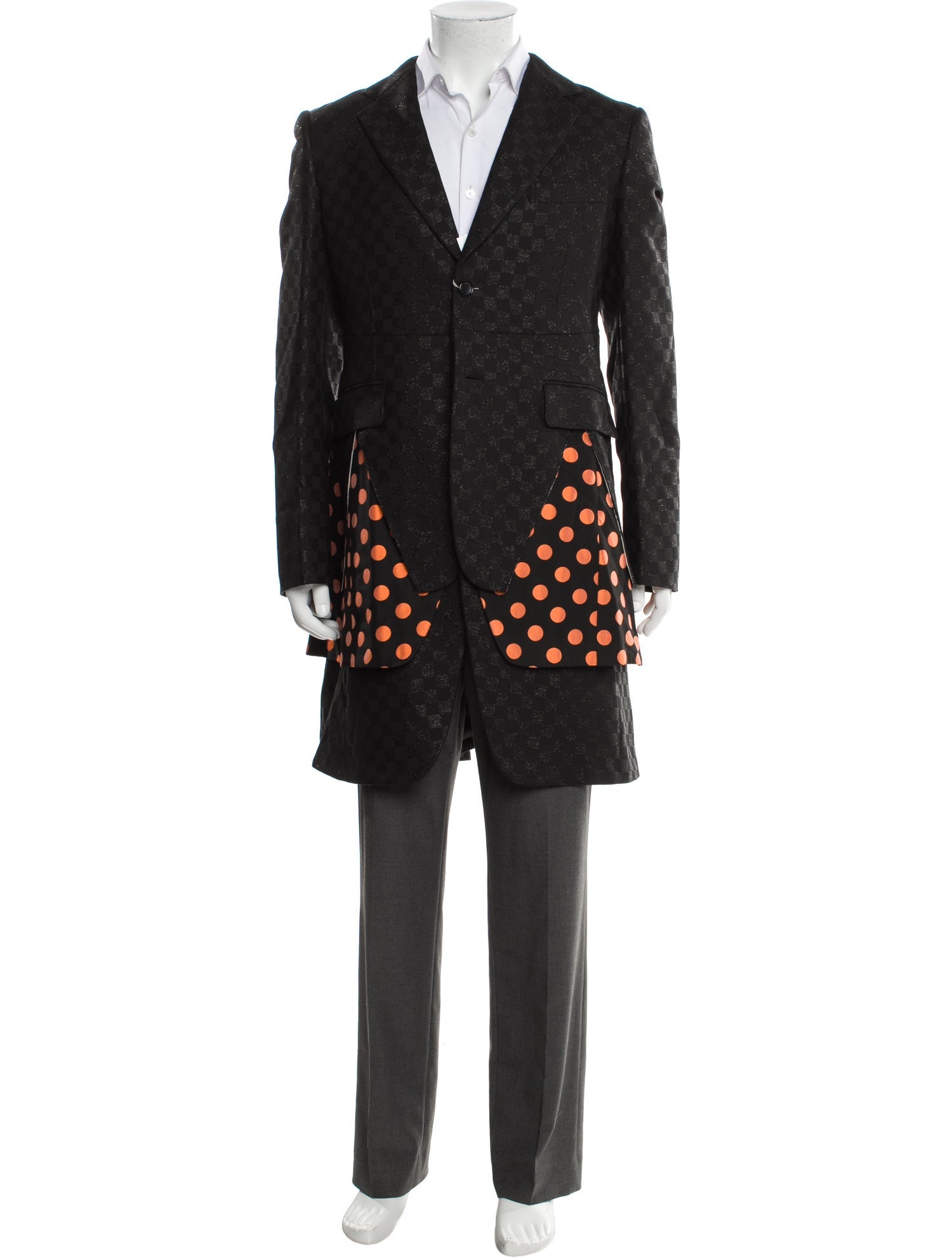 Comme des Garçons Homme Plus Wool Polka Dot Print Blazer