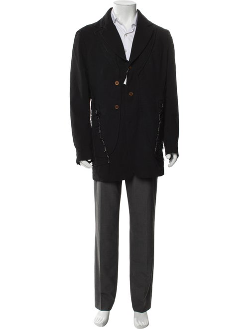 Comme des Garçons Homme Plus Raw-Edge Trim Blazer