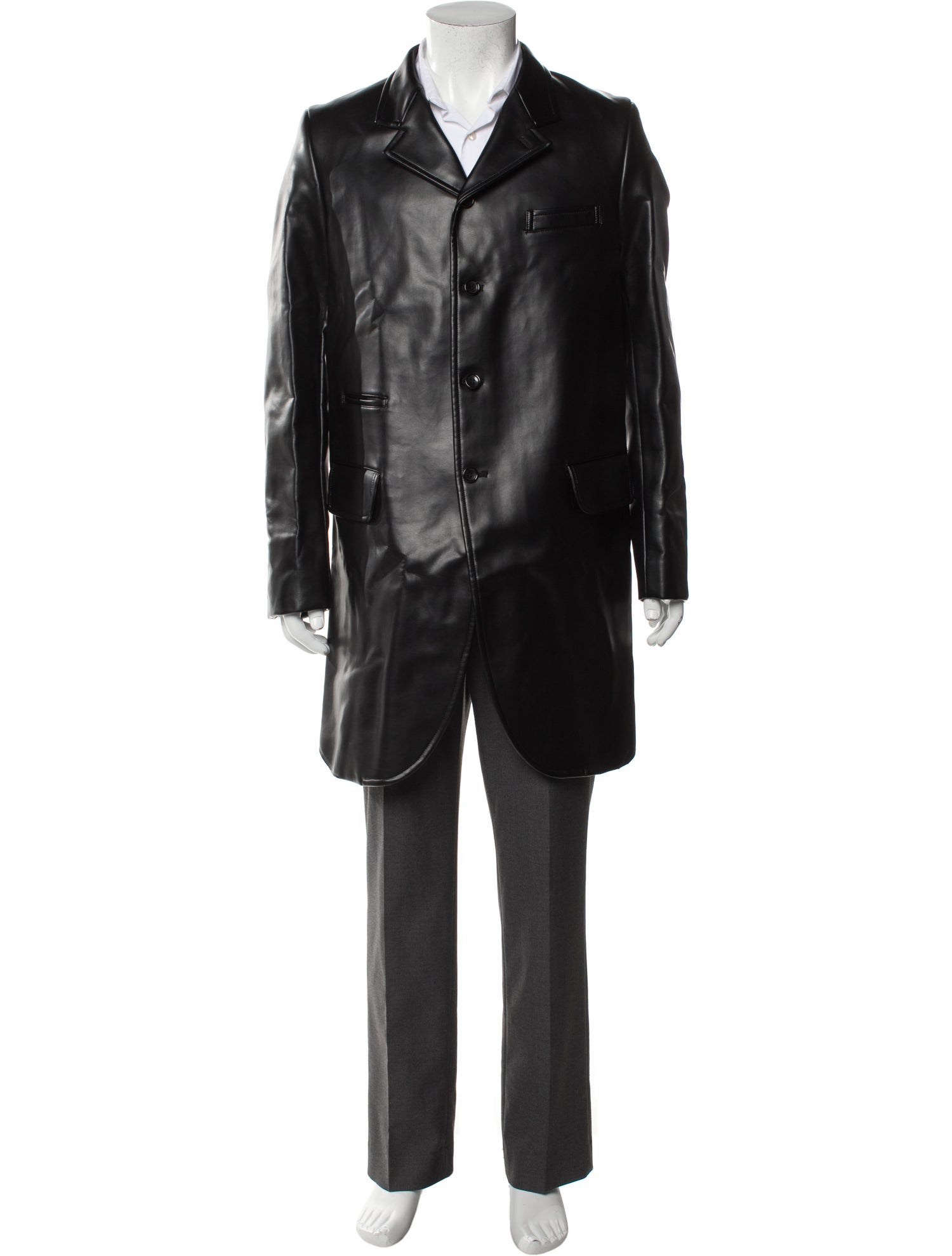 Comme des Garçons Homme Plus Leather Overcoat