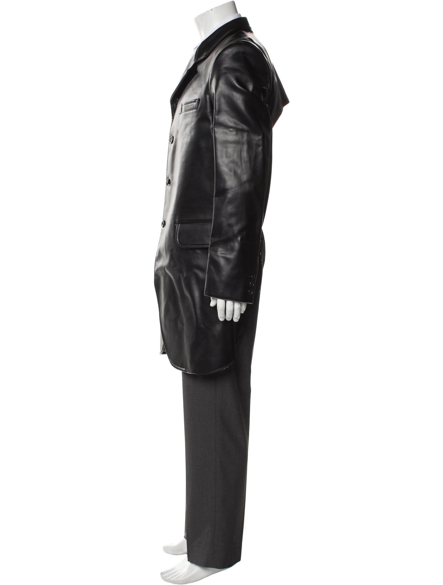 Comme des Garçons Homme Plus Leather Overcoat