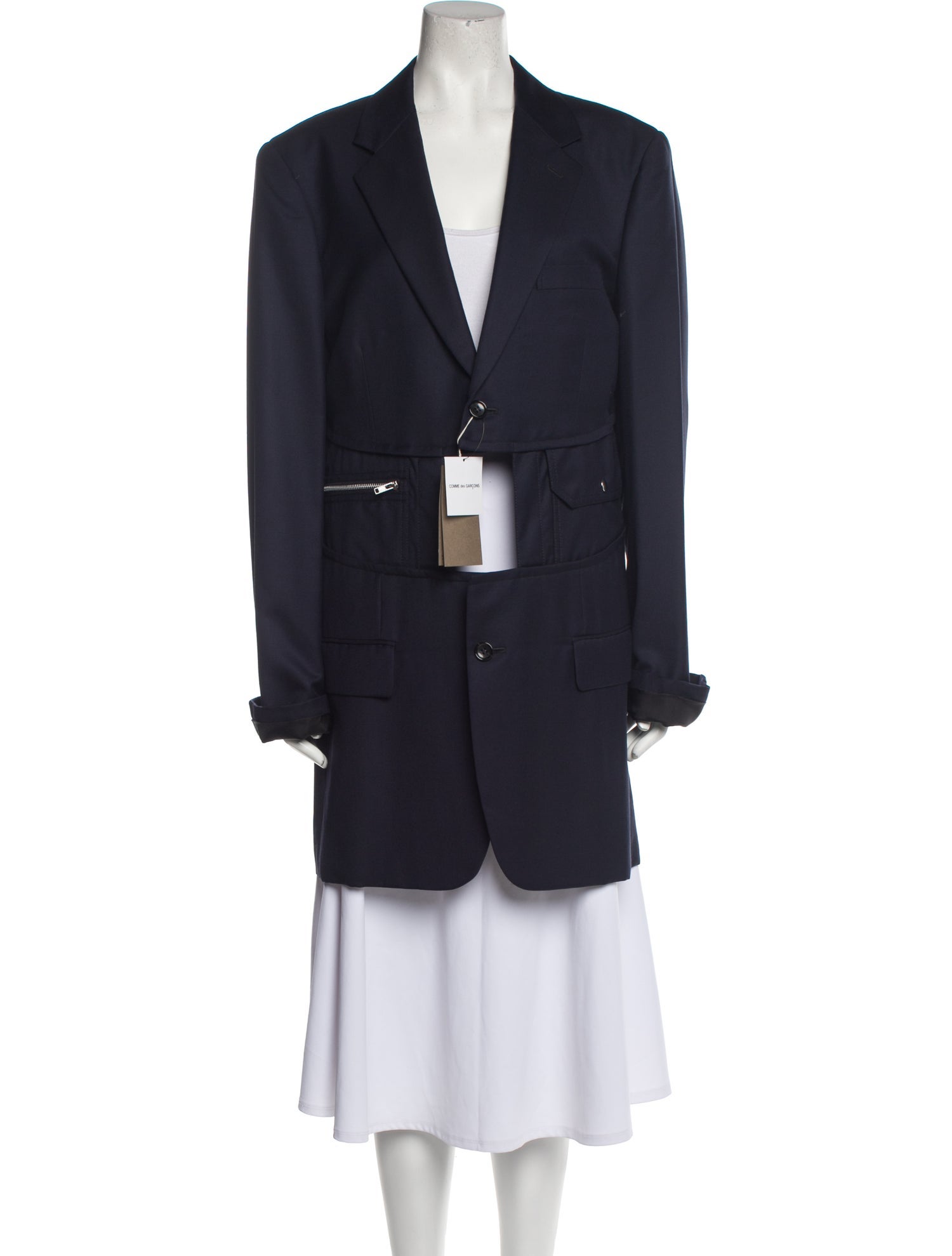 Comme des Garçons Homme Plus Wool Peacoat w/ Tags