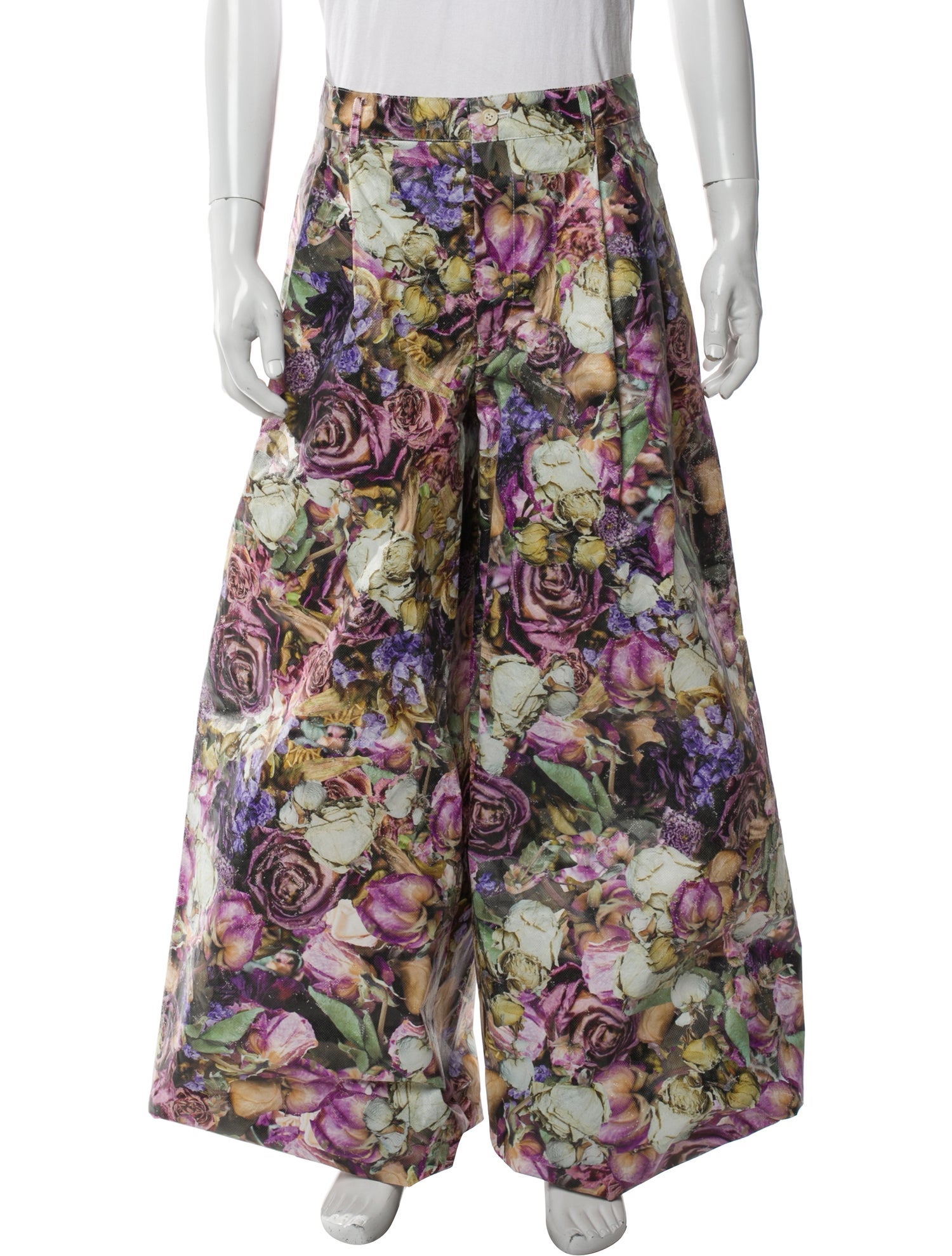 Comme des Garçons Homme Plus Floral Print Pants