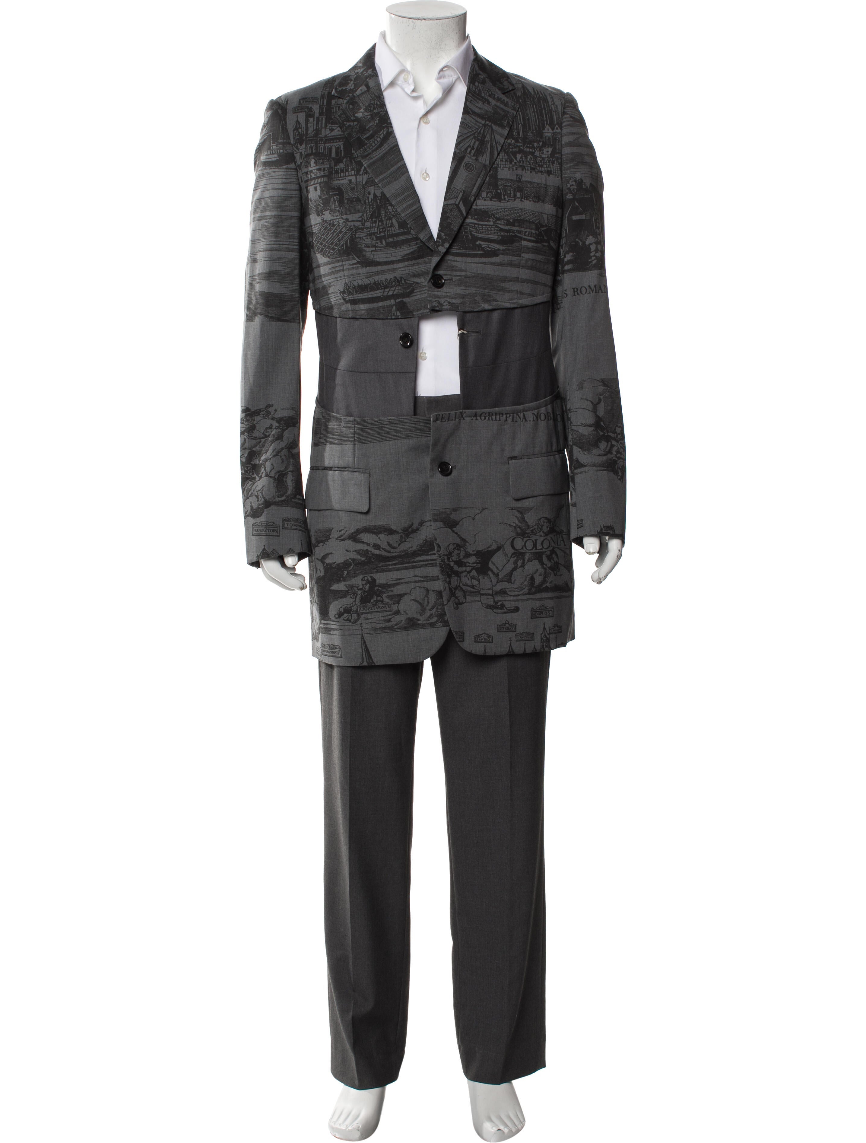 Comme des Garçons Homme Plus Wool Printed Blazer w/ Tags