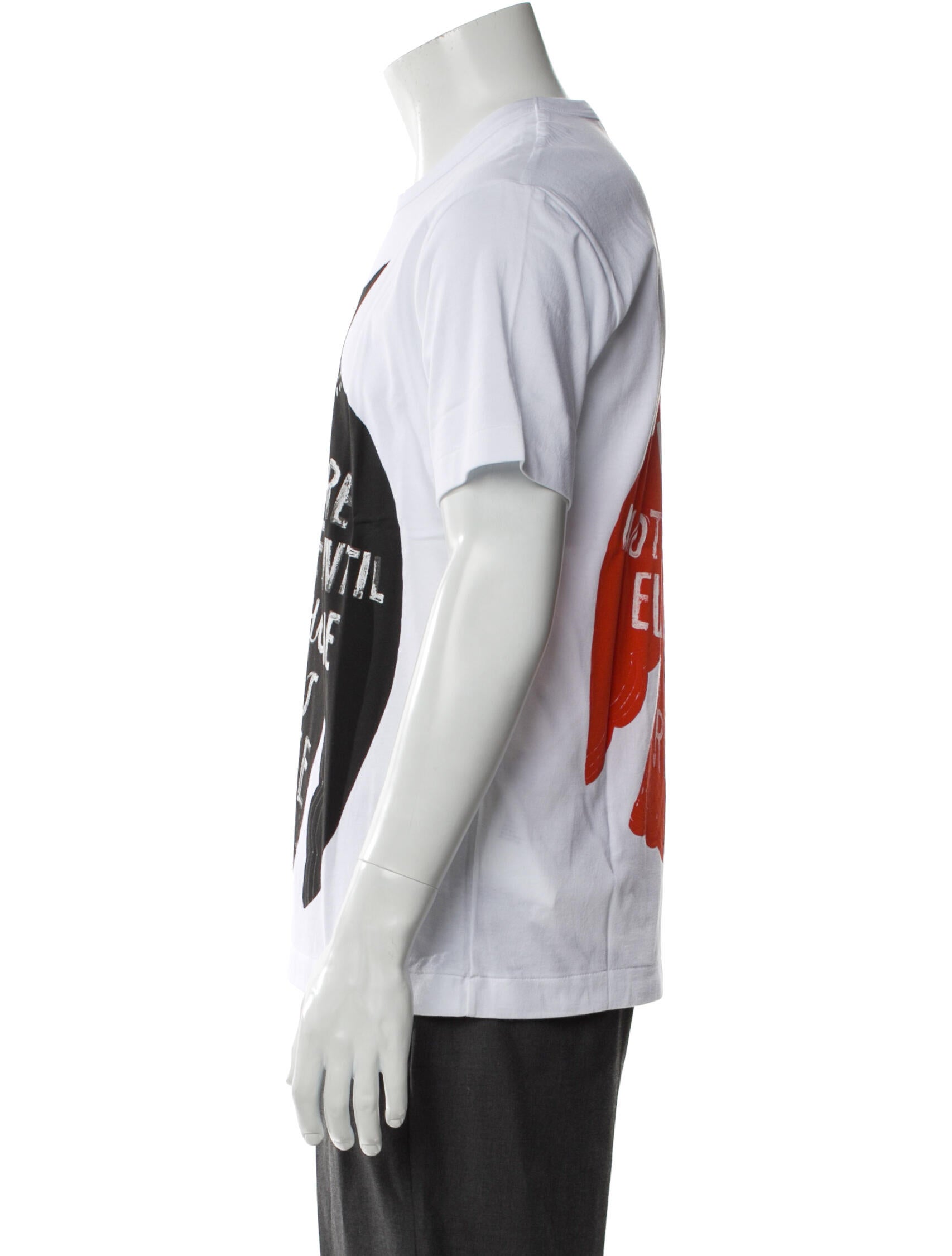 Comme des Garçons Homme Plus Graphic Print Crew Neck T-Shirt w/ Tags