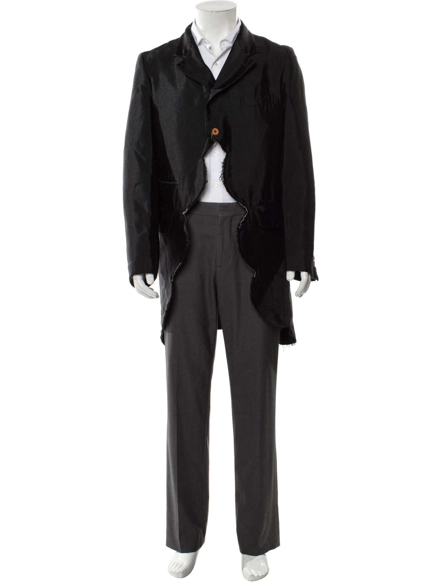 Comme des Garçons Homme Plus Raw-Edge Trim Blazer