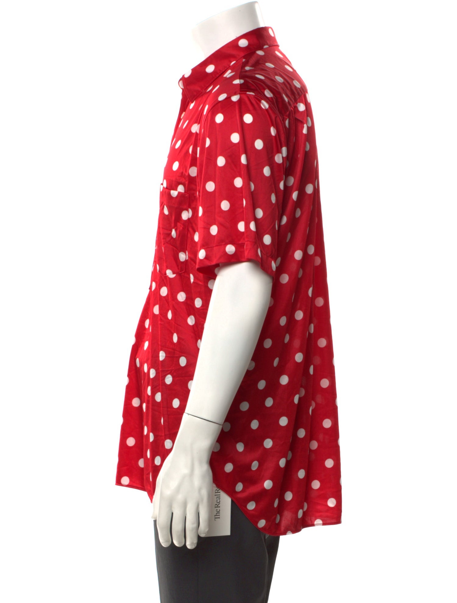 Comme des Garçons Homme Plus Polka Dot Print Collar Polo Shirt