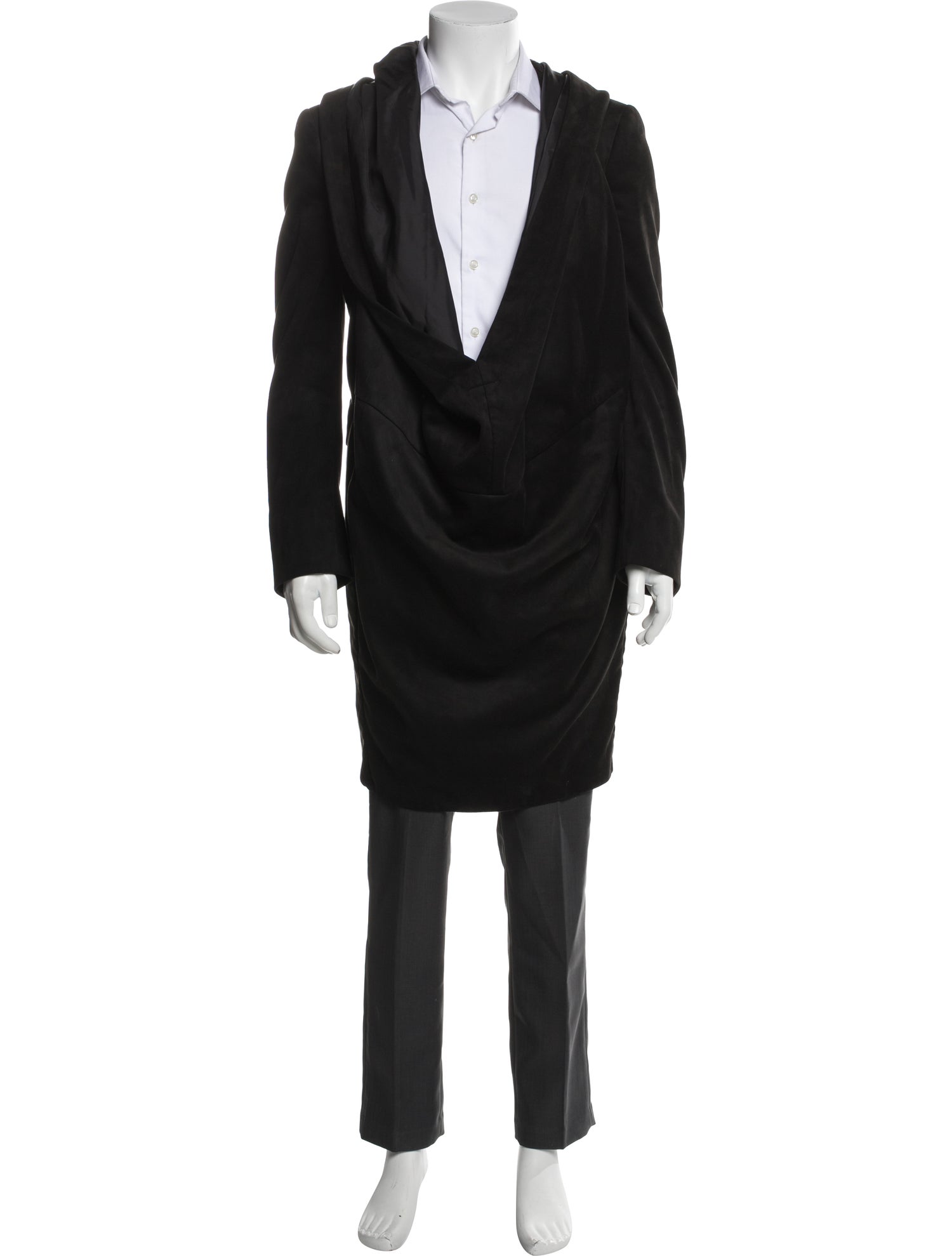 Comme des Garçons Homme Plus V-Neck Long Sleeve Hoodie