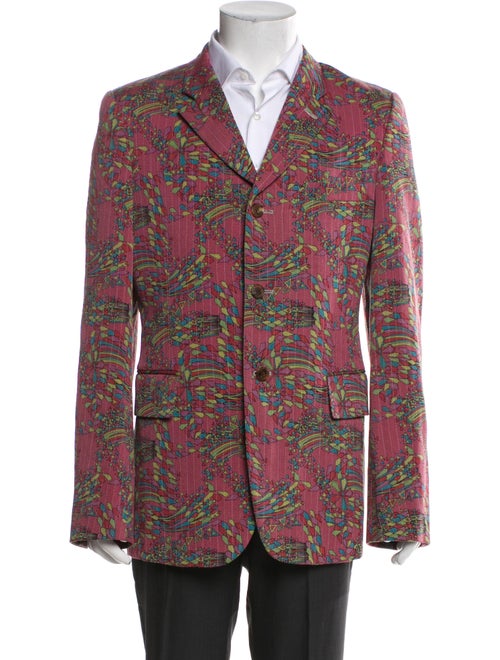 Comme des Garçons Homme Plus Pink Patterned Blazer