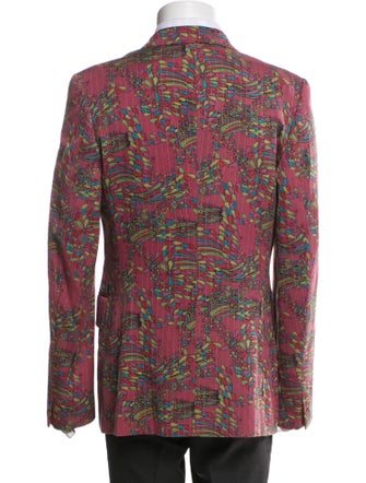 Comme des Garçons Homme Plus Pink Patterned Blazer