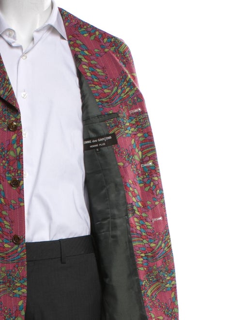 Comme des Garçons Homme Plus Pink Patterned Blazer