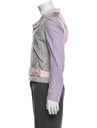 Comme des Garçons Homme Plus 2013 Striped Moto Jacket